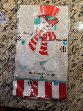MacKenzie- Childs Snowman Dish Towel